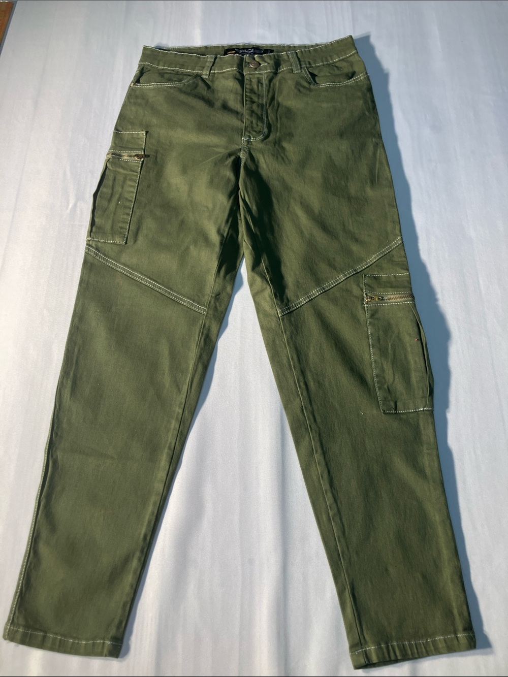 Angel Olive Green Utility Cargo Pants